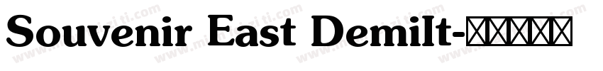 Souvenir East DemiIt字体转换